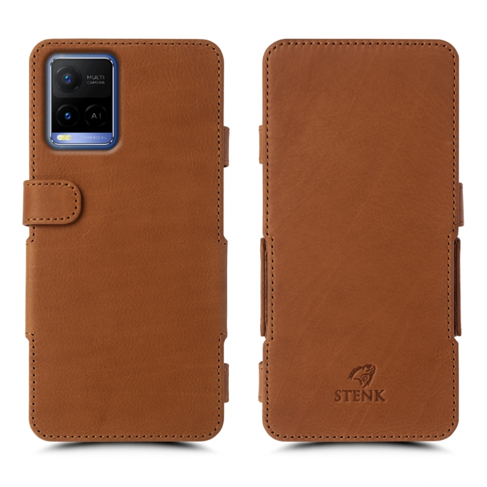 

Чехол книжка Stenk Prime для Vivo Y21 Camel