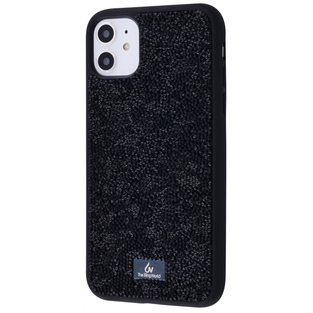 

Чехол с камнями и блёстками Bling World Grainy Diamonds (TPU) iPhone 11 black Черный