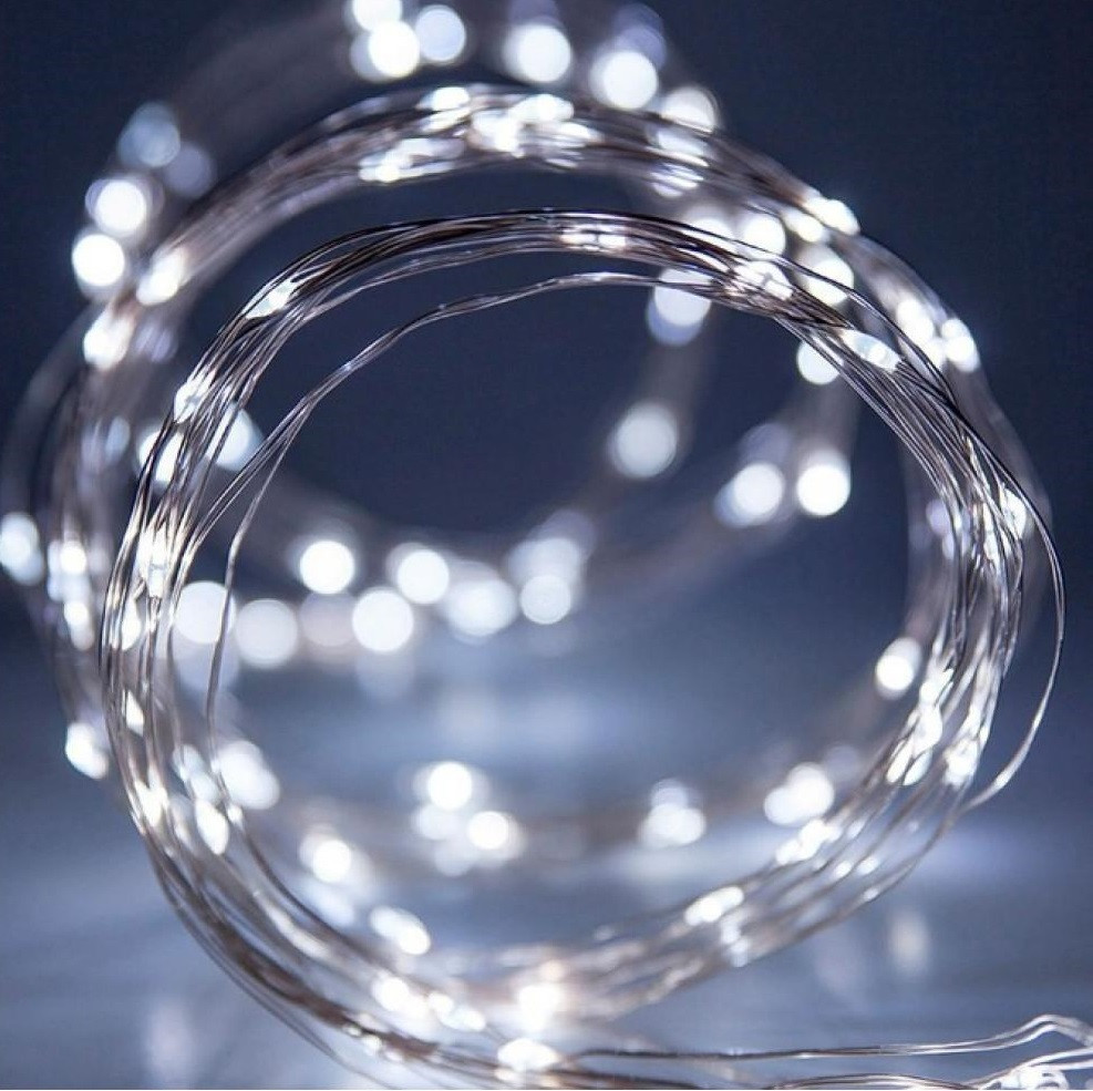 

Светодиодная гирлянда Xmas Штора 3х2M 200 led W-9 Белая на медной проволоке