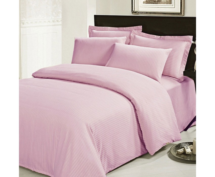

Семейное постельное белье Auera СТРАЙП САТИН PINK-MILK 145х210см