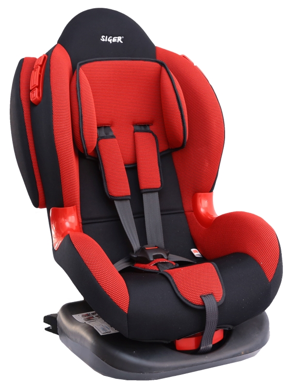 

Детское автокресло Siger Кокон, цвет: красный, группа 1/2 (возраст 1-7 лет, вес 9-25 кг), (Isofix)