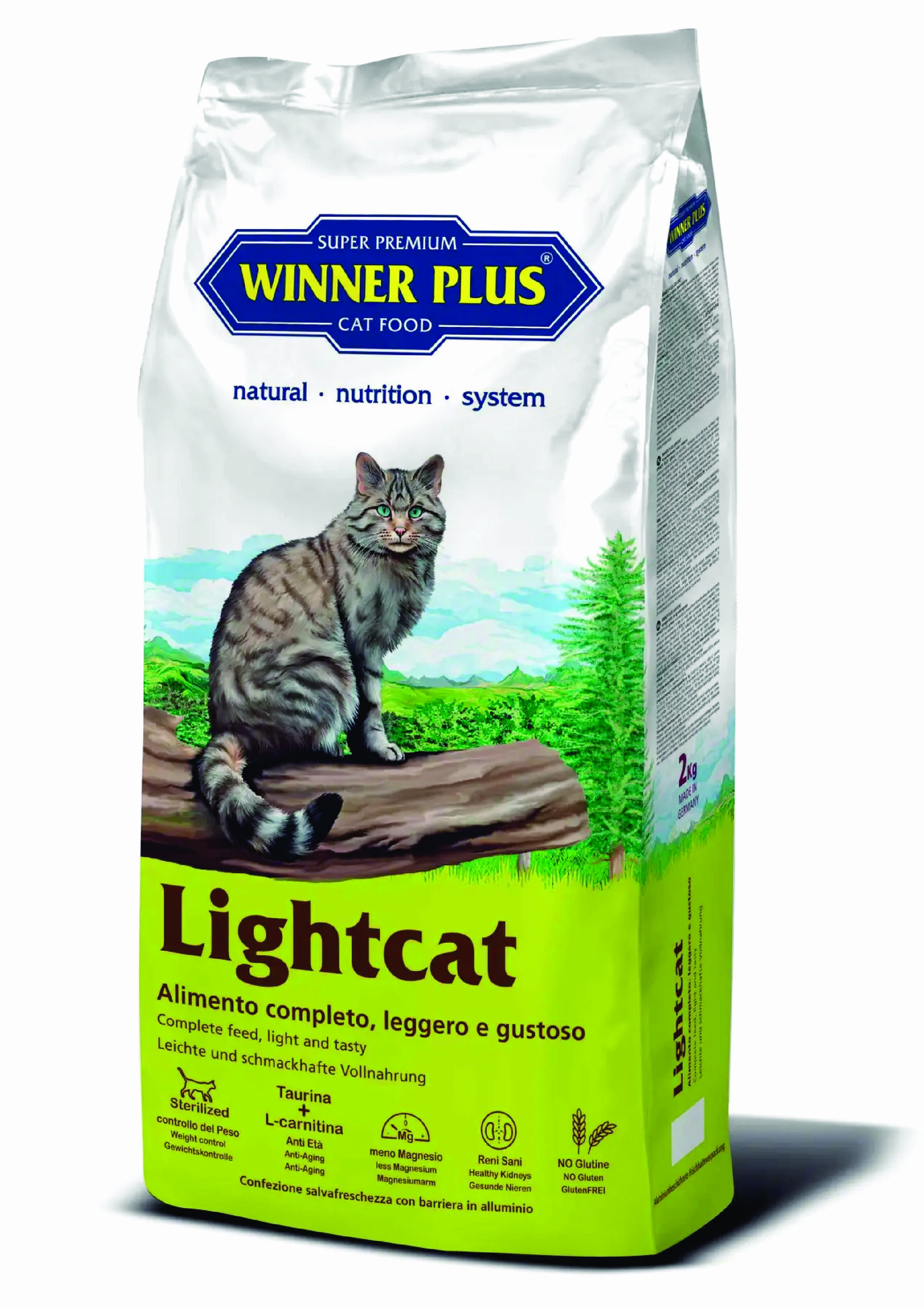 

Повнораціонний сухий корм для стерилізованих котів Winner Plus LIGHTCAT (100050-2) 10 кг