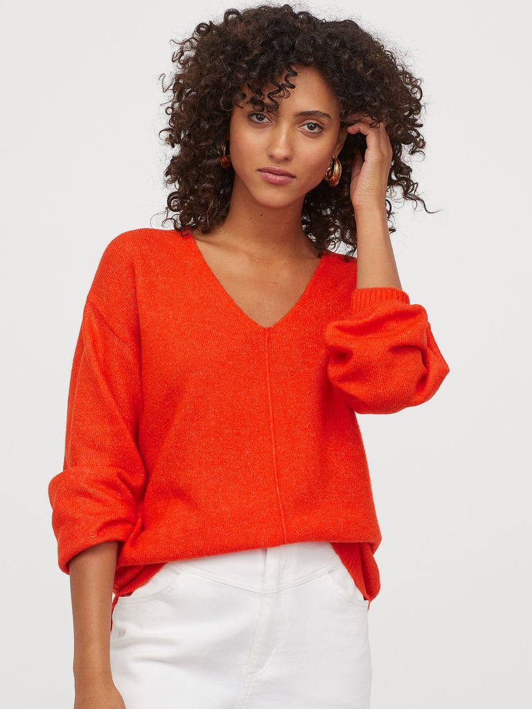 

Пуловер H&M 060693243_red S Красный