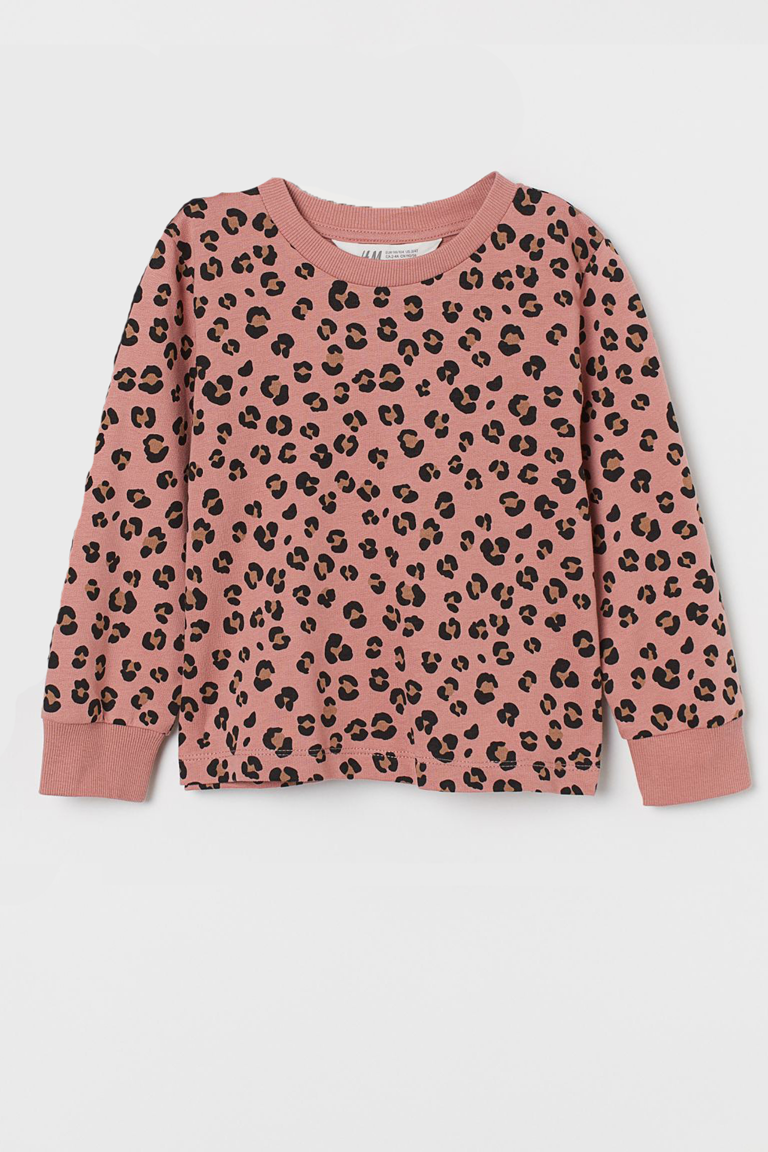 

Свитшот H&M 98 104см розовый леопард 1412919650