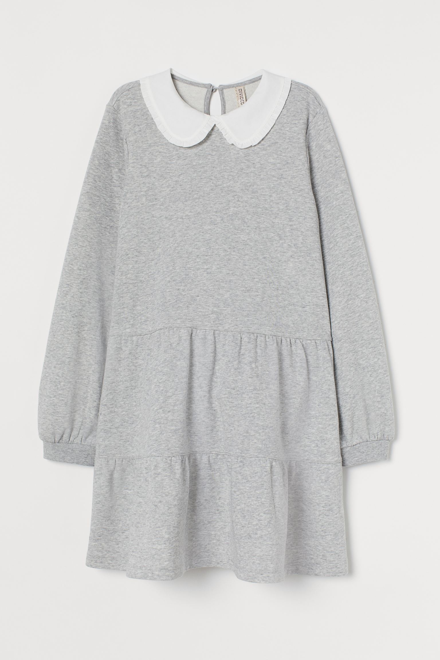 

Платье H&M  серый меланж 1048970802, Платье H&M L серый меланж 1048970802