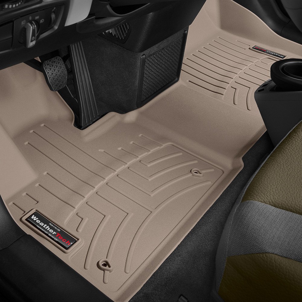 Коврики в салон Bmw i3 2013 - бежевые, Tri-Extruded (WeatherTech ...