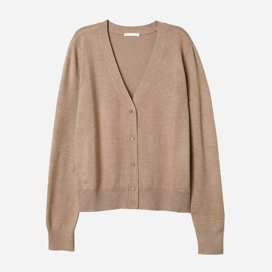 

Кардиган H&M 060671553  Темно-бежевый, Кардиган H&M 060671553 L Темно-бежевый