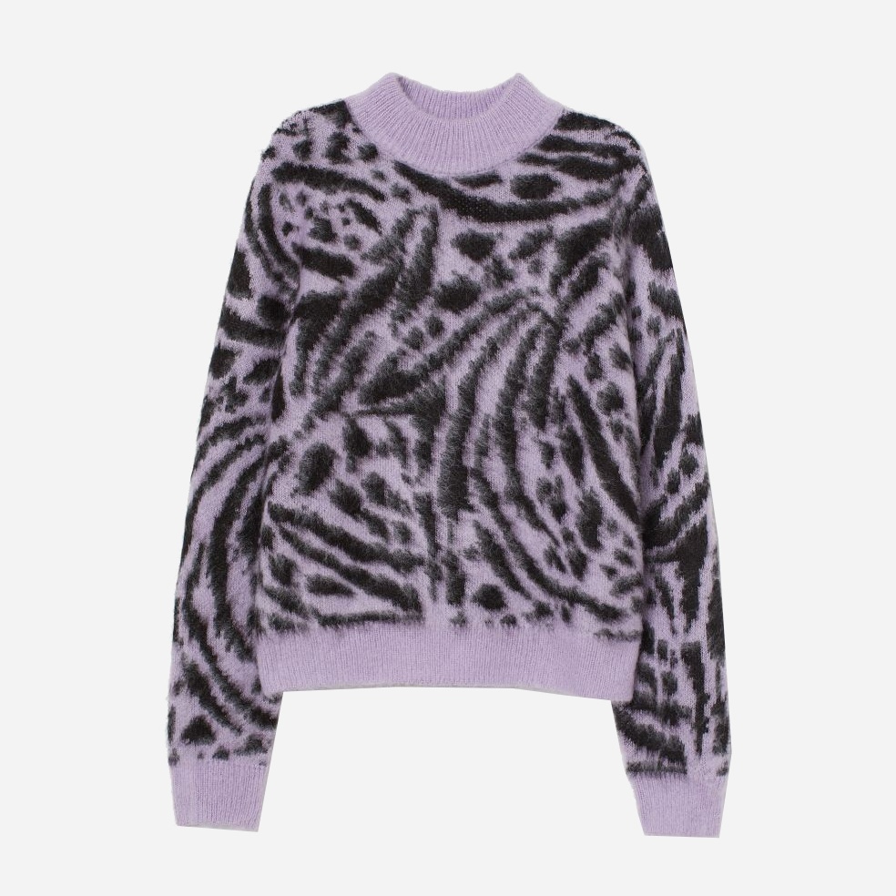 

Свитер H&M 060842942 XS Сиреневый с черным