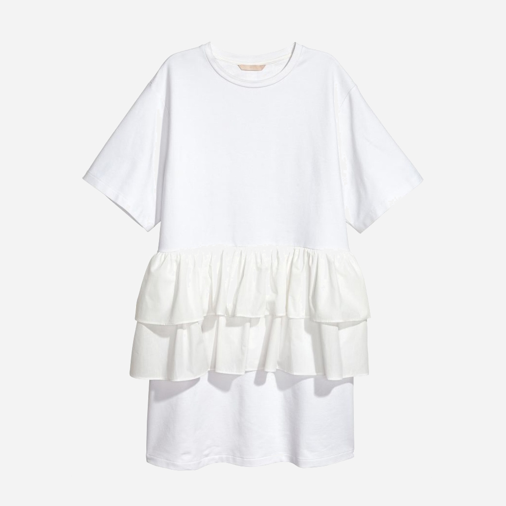 

Туника H&M 060557793_white  Белая, Туника H&M 060557793_white 36 Белая