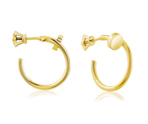 

Серьги пусеты из желтого золота "Гвоздь", С2079/2G