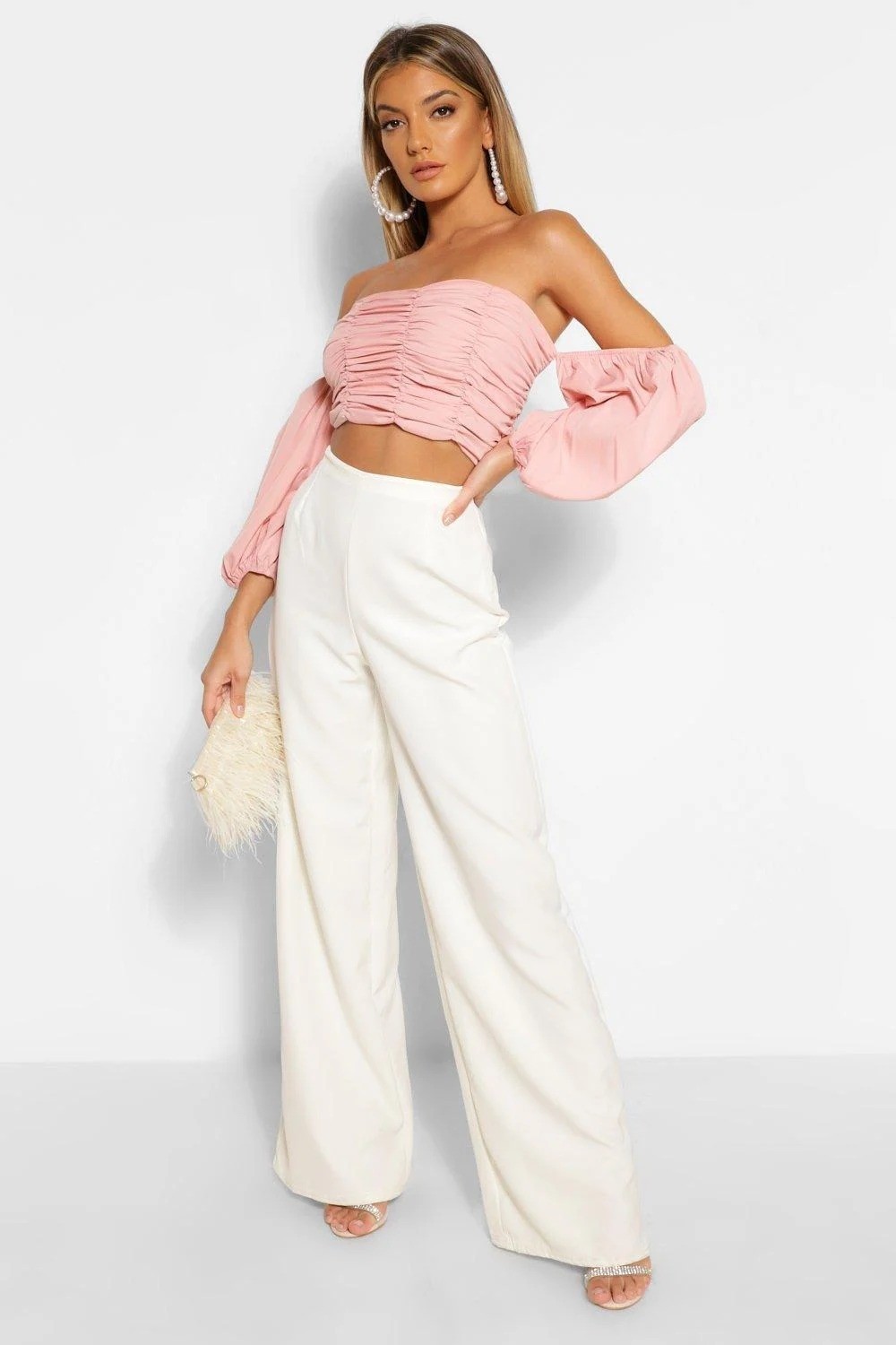 

Штаны Boohoo  белый 520321500028, Штаны Boohoo 42 белый 520321500028