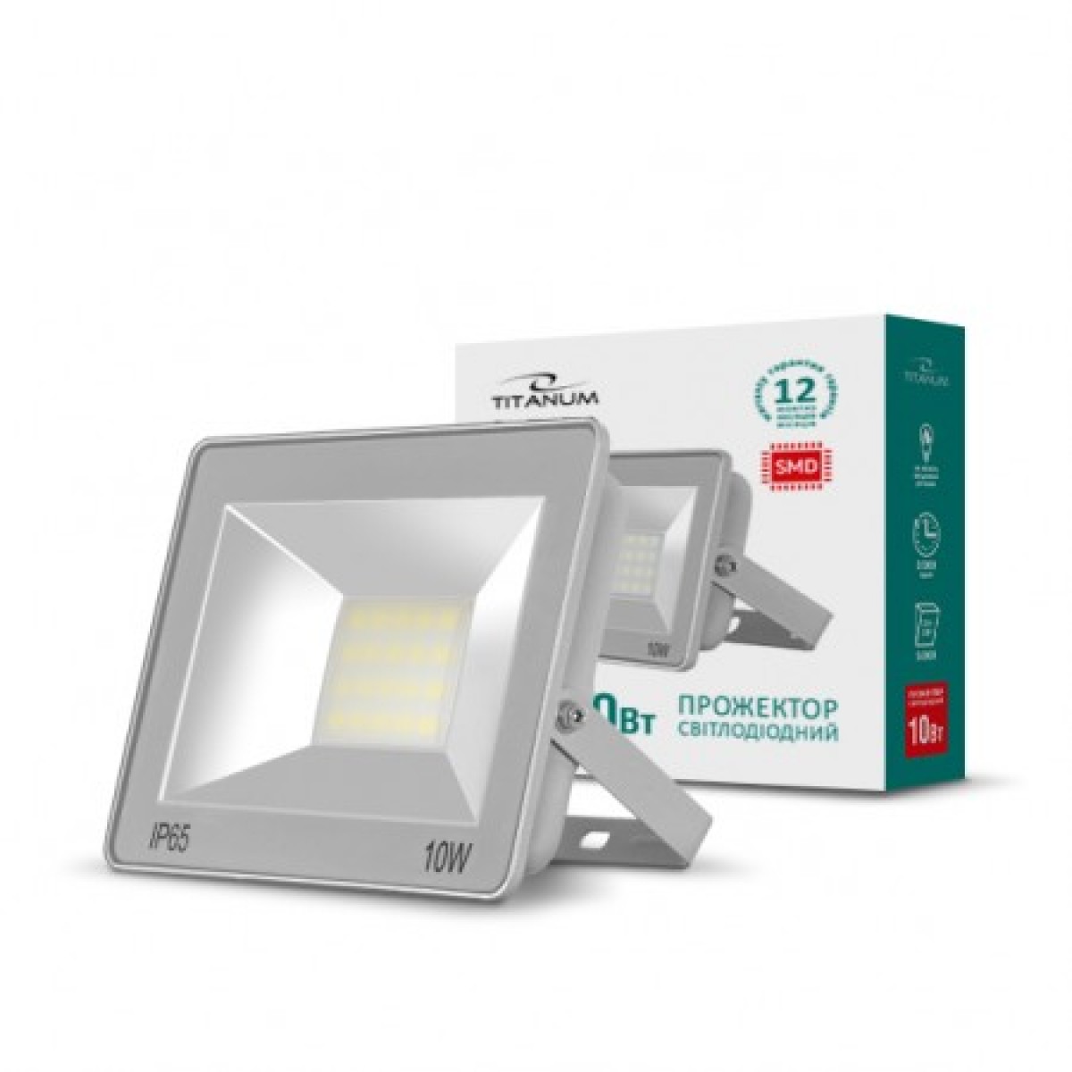 

Прожектор светодиодный Videx TITANUM 10W 6000K 220V