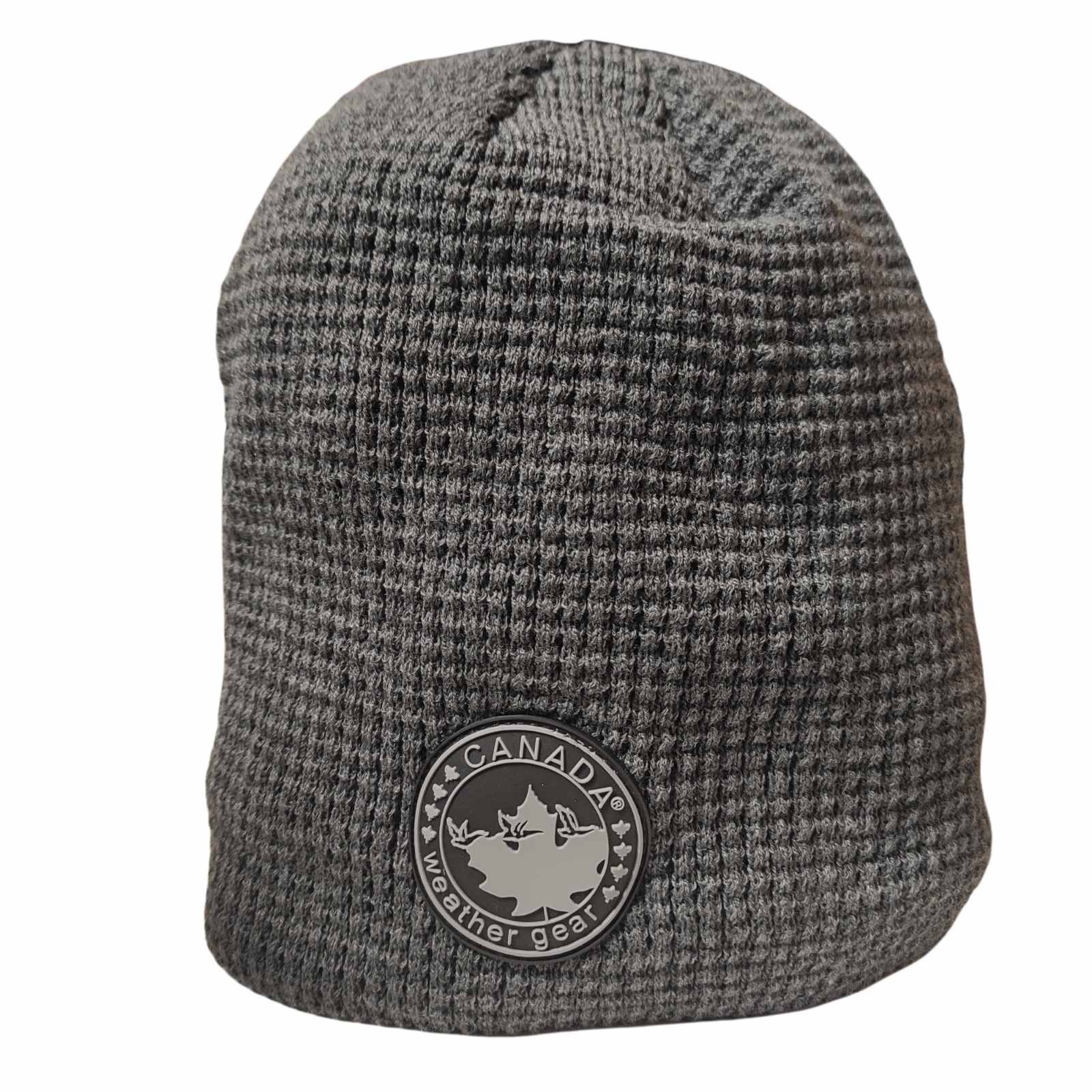 

Шапка Canada weather gear вязаная с подкладкой из искусственного меха, серый
