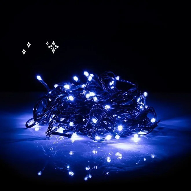

Гірлянда на ялинку "300 LED" 17м Синя декоративна новорічна гірлянда на вікно (VS7004783)