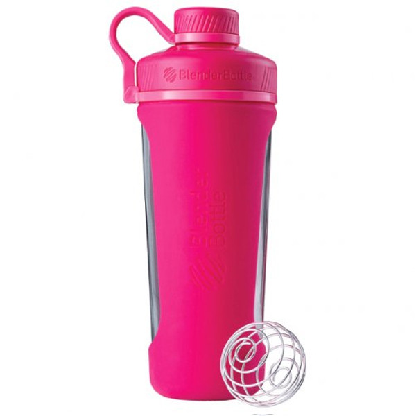 

Спортивная бутылка-шейкер BlenderBottle Radian Glass 28oz/820ml Pink Стекло