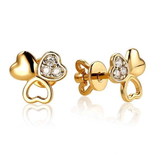 

Серьги гвоздики Империя Золота СП850и Красное золото