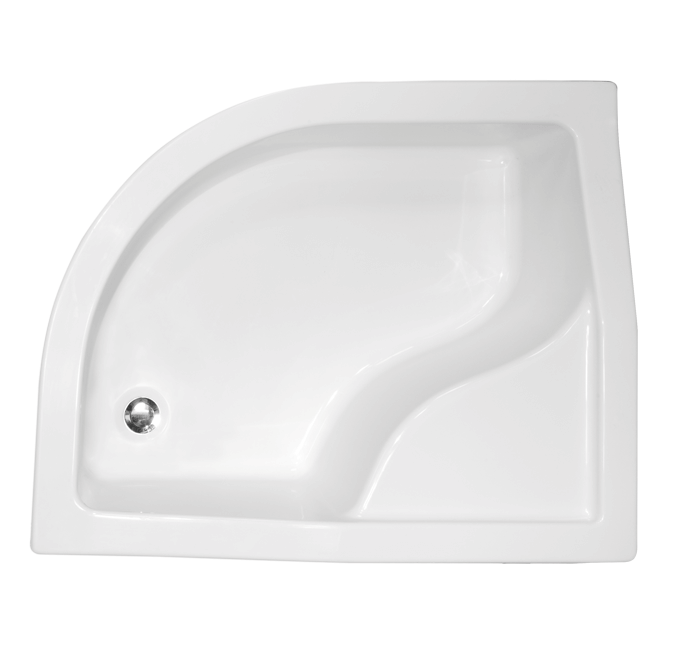 

Душовий асиметричний піддон Besco Maxi 100x80 см, L (BAM-100-NL)