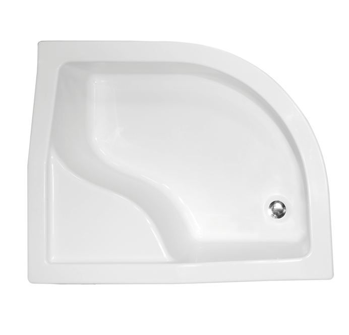 

Душовий асиметричний піддон Besco Maxi 100x80 см, R (BAM-100-NP)