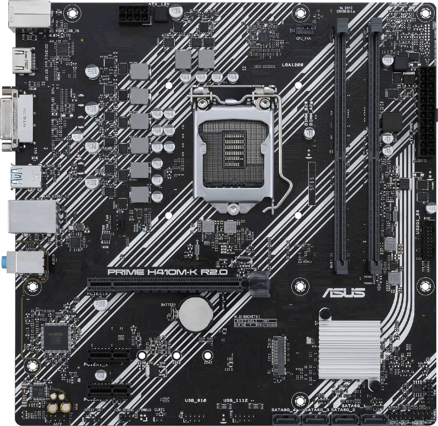 

Материнская плата Asus Prime H410M-K R2.0 (s1200, Intel H470, PCI-Ex16)