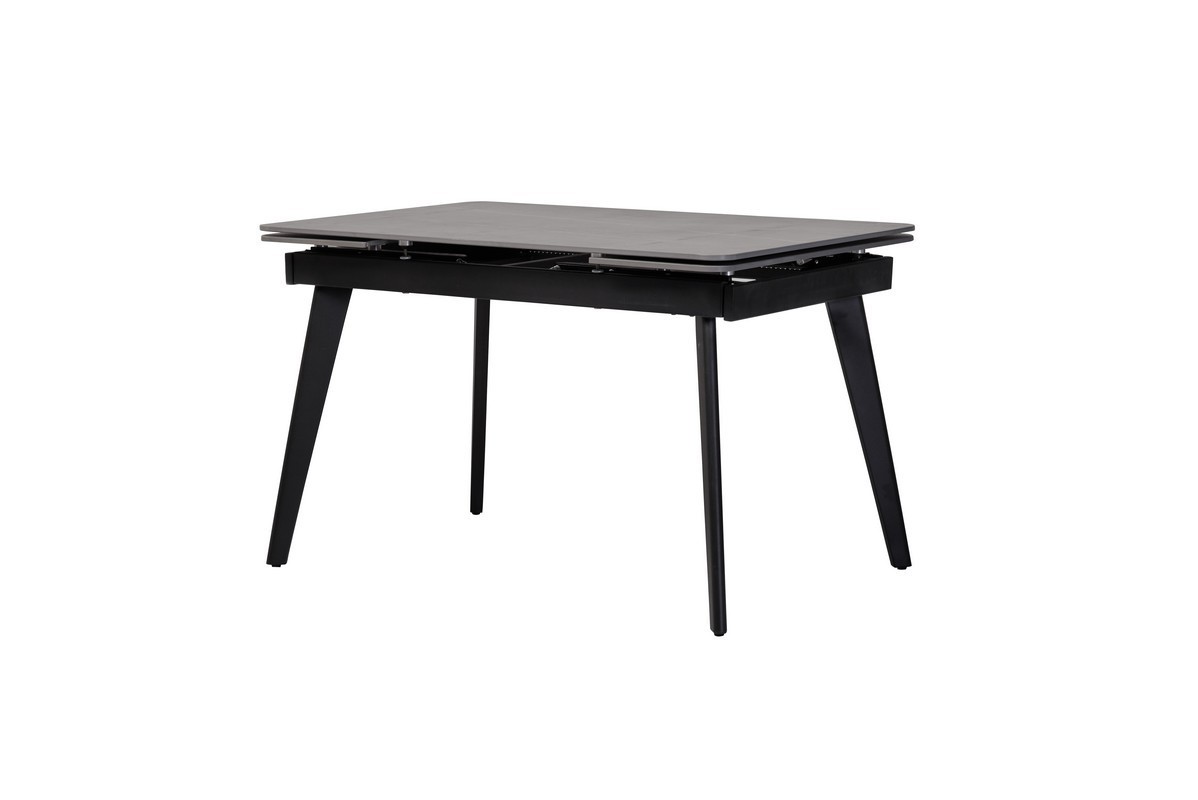 

Стол Арсал 120-180x75x76 см айс грэй чёрный