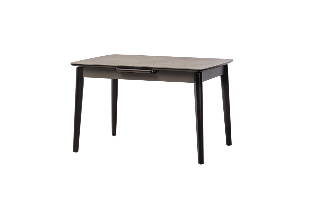 

Стол Соната 120-150x80x75 см петра грей чёрный