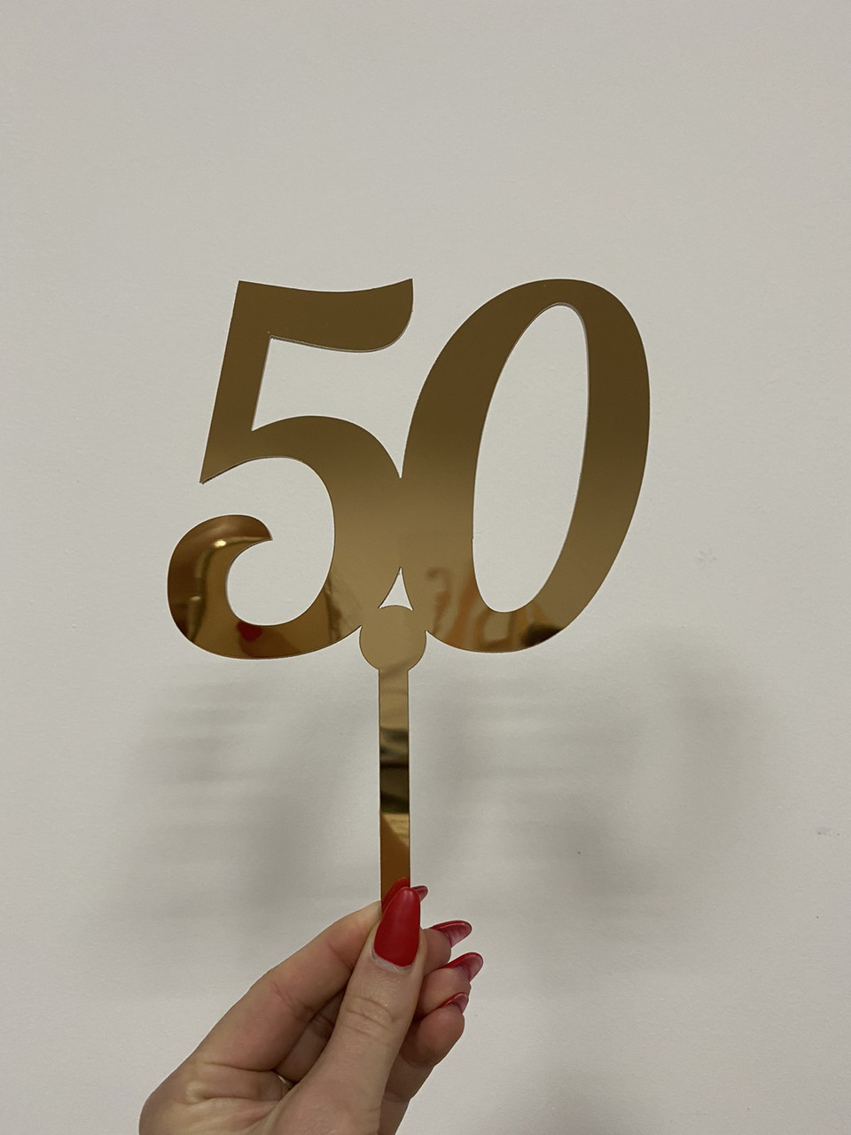 

Топпер фигурка на зеркальный торт двухсторонний Manific Decor 50