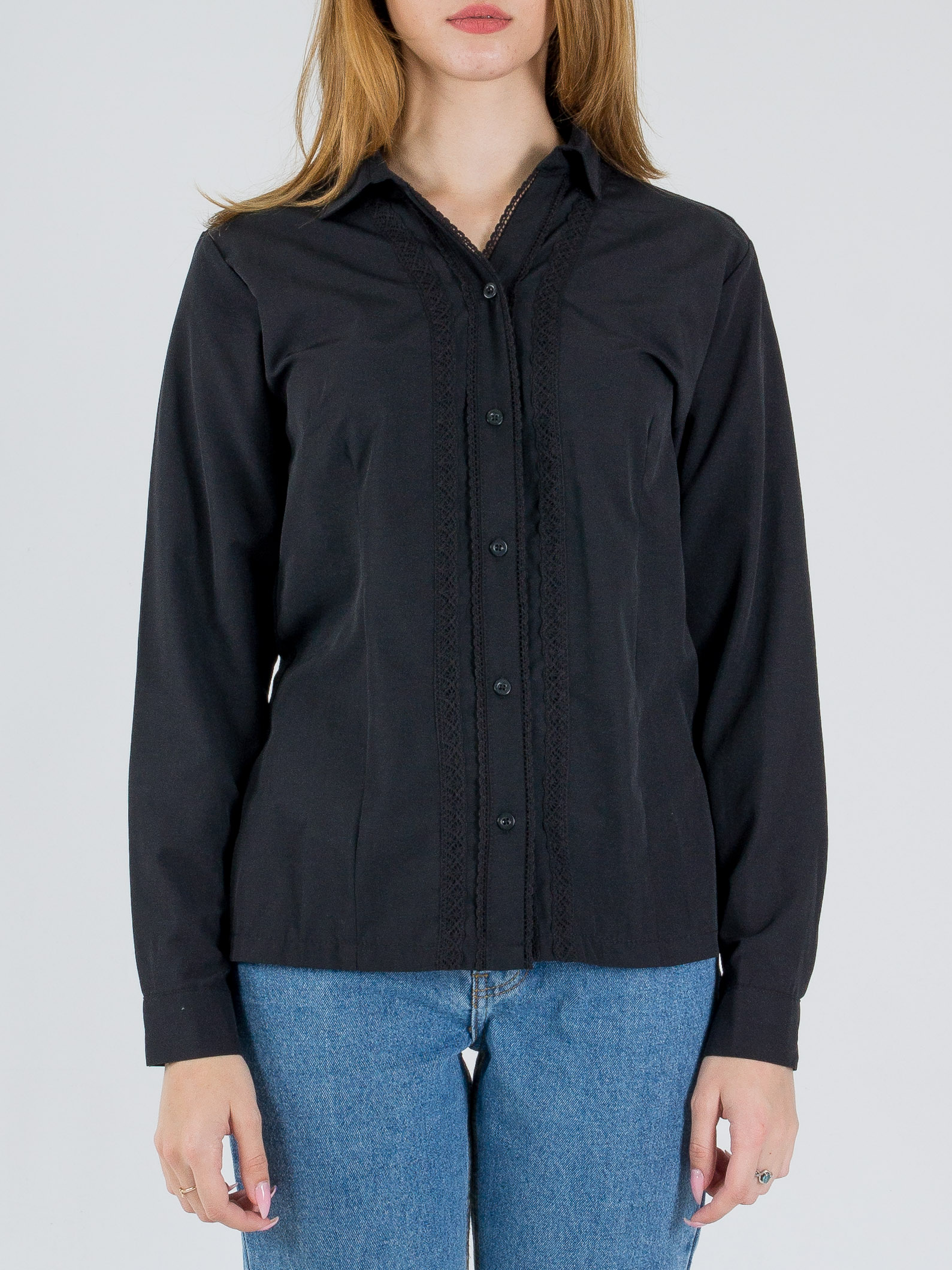 

Рубашка BEBE PLUS 24864  Черный, Рубашка BEBE PLUS 24864 S Черный