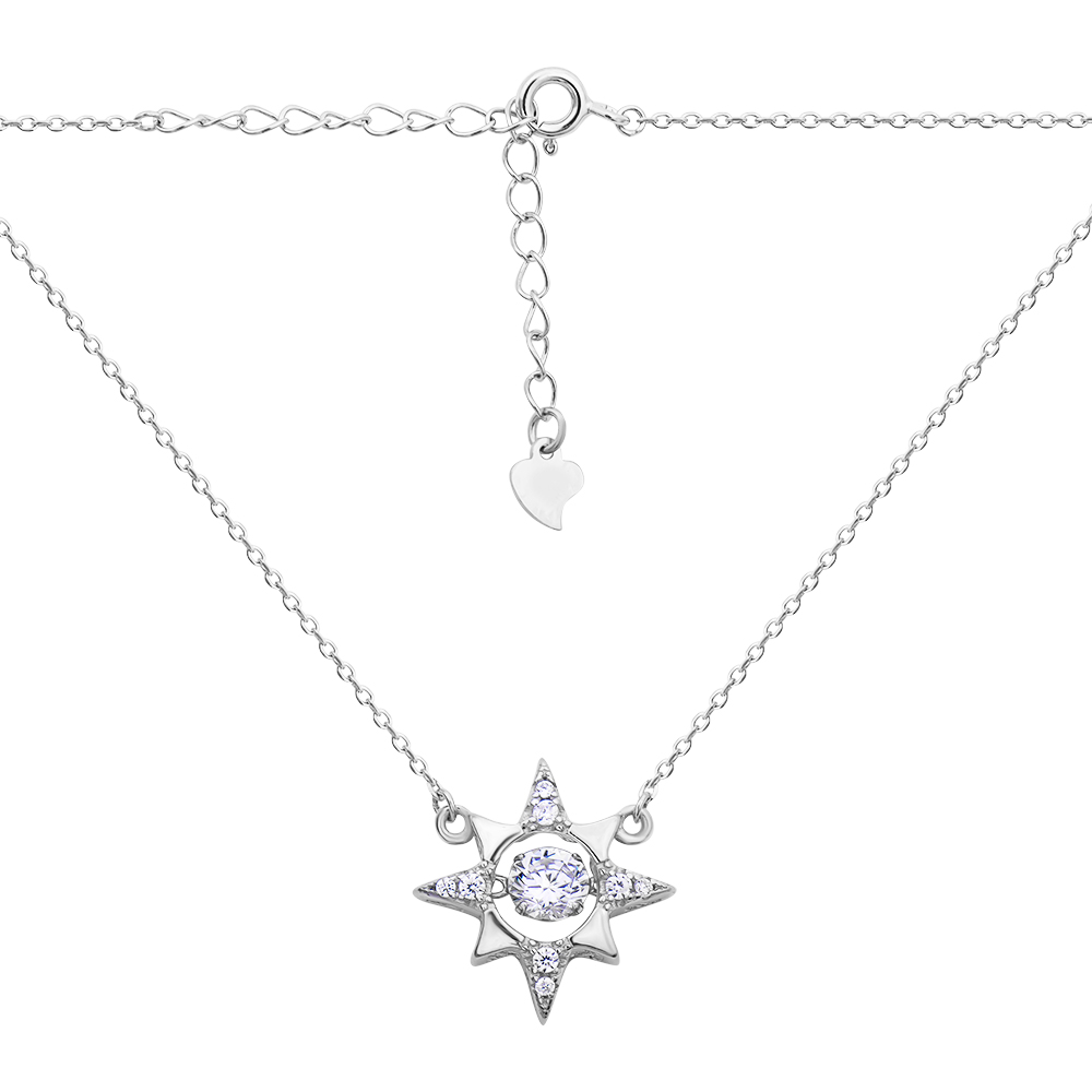 

Серебряное колье с фианитами 000132393 45 размера