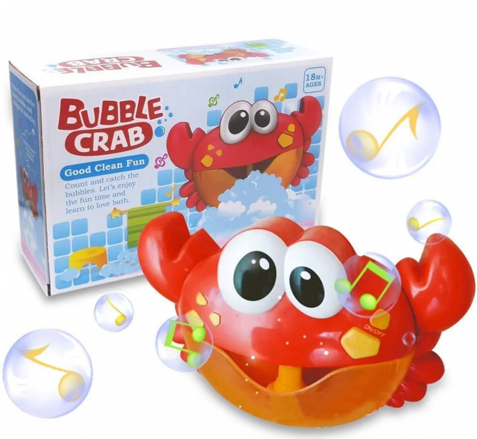 

Игрушка для купания Bubble Crab музыкальный генератор пены краб
