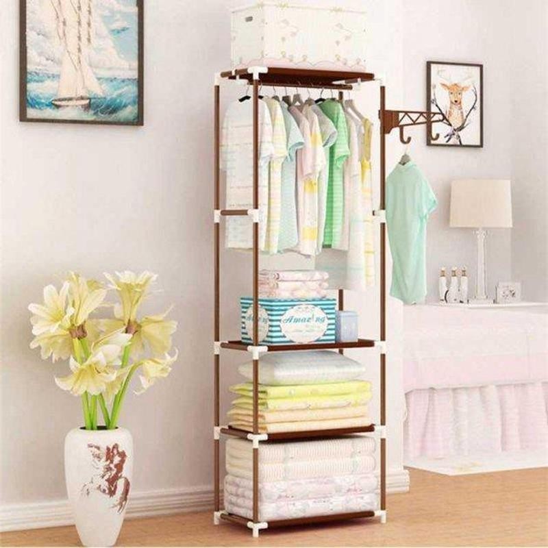 

Напольная вешалка для хранения одежды New Boxy Coat Rack 55х35х170 см Коричневый