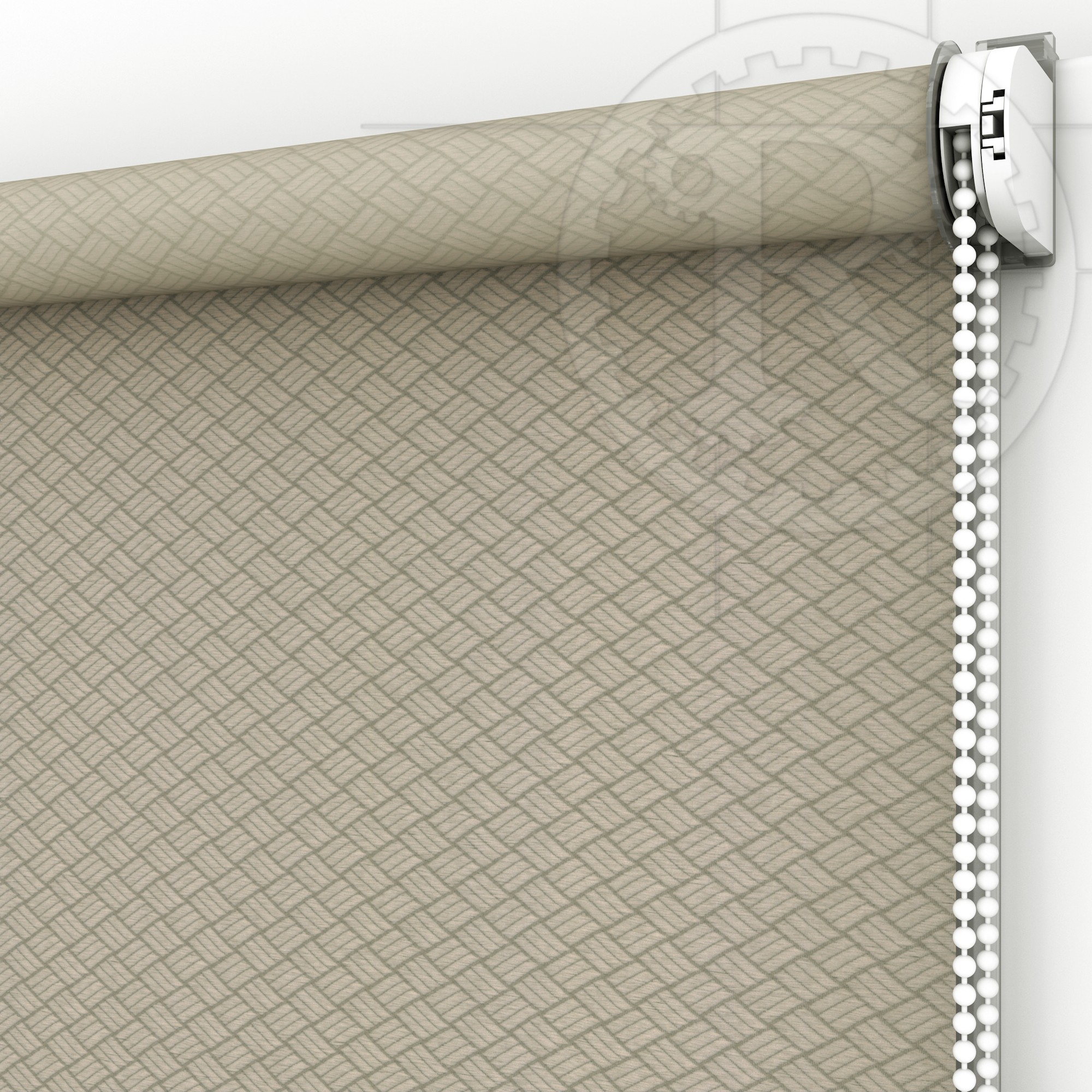 

Рулонная штора Ribbed 7648 Latte 95 x 160 см