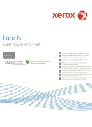 

Наклейка Xerox Mono Laser 8UP (squared) 105x71mm 100л. (003R97404)