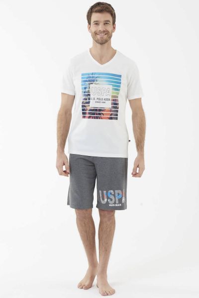 

Мужская пижама 18430 U.S. Polo ASSN бежевая M