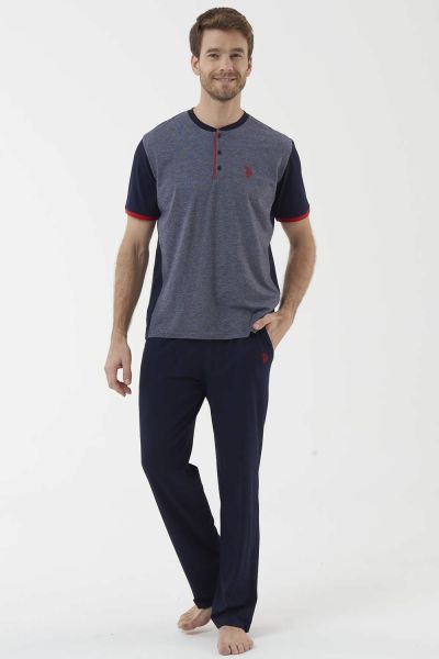 

Мужская пижама 18450 U.S. Polo ASSN темно-синяя, Мужская пижама 18450 U.S. Polo ASSN темно-синяя M