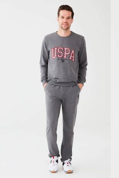 

Мужской домашний костюм 18488 U.S. Polo ASSN серый меланж, Мужской домашний костюм 18488 U.S. Polo ASSN серый меланж M