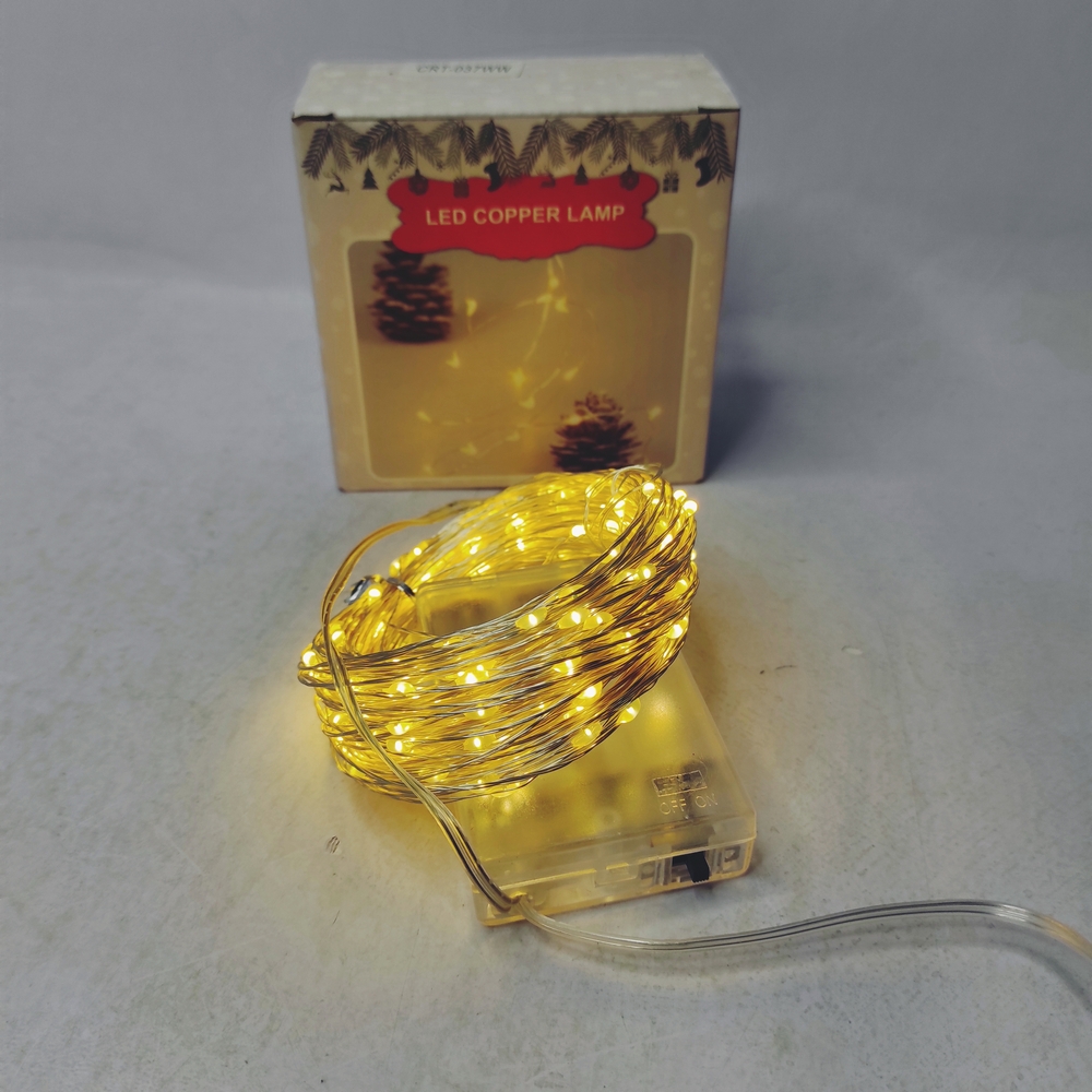 

Светодиодная гирлянда Капля росы Euro Led 20 м 200 LED нить медный провод батарейки АА3 +USB тёплый (3436)