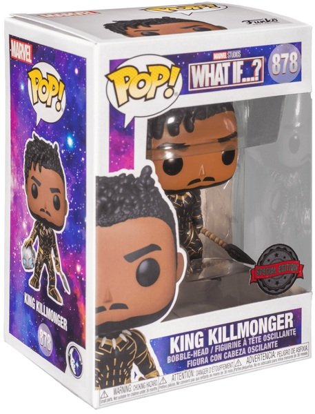 

Фигурка Funko POP! Bobble Marvel What If King Kilmonger (Exc) 56264 (FUN25491110)