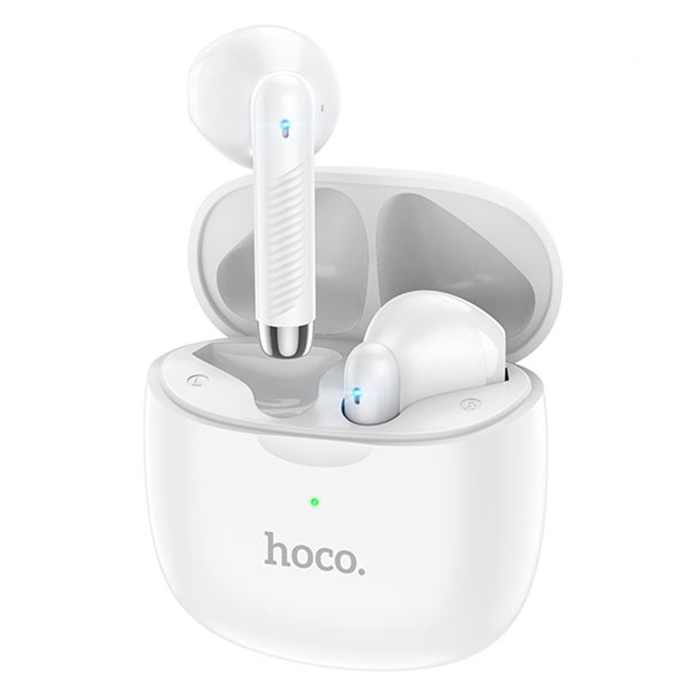 

Bluetooth наушники гарнитура Hoco ES56 с зарядным кейсом, White