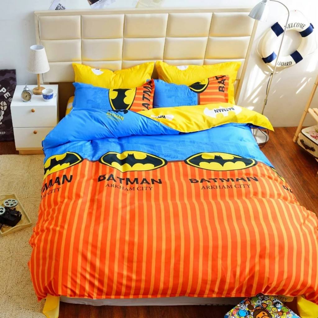 

Постельное белье Vpostelke ранфорс Бэтмен Начало Семейный 220х250 см оранжевый