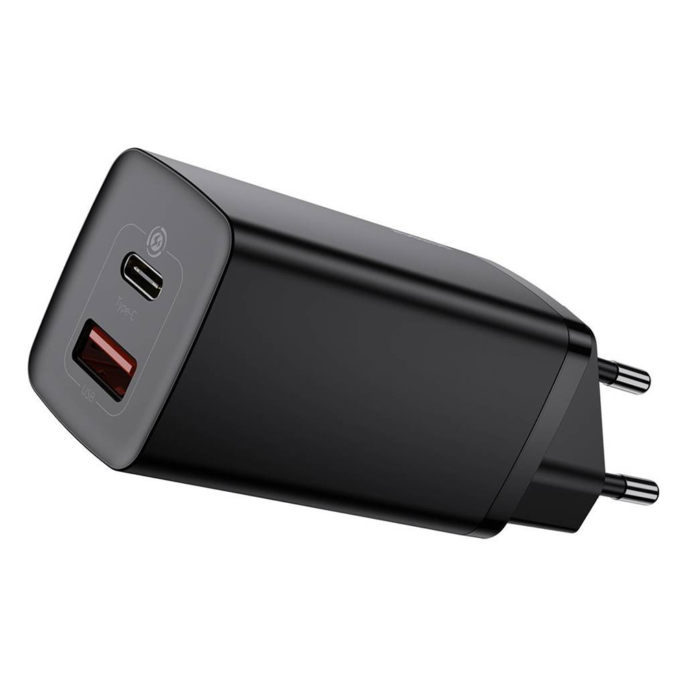

Зарядное устройство Baseus GaN2 Lite Quick Charger 65W USB-A/USB-C Black (CCGAN2L-B01)