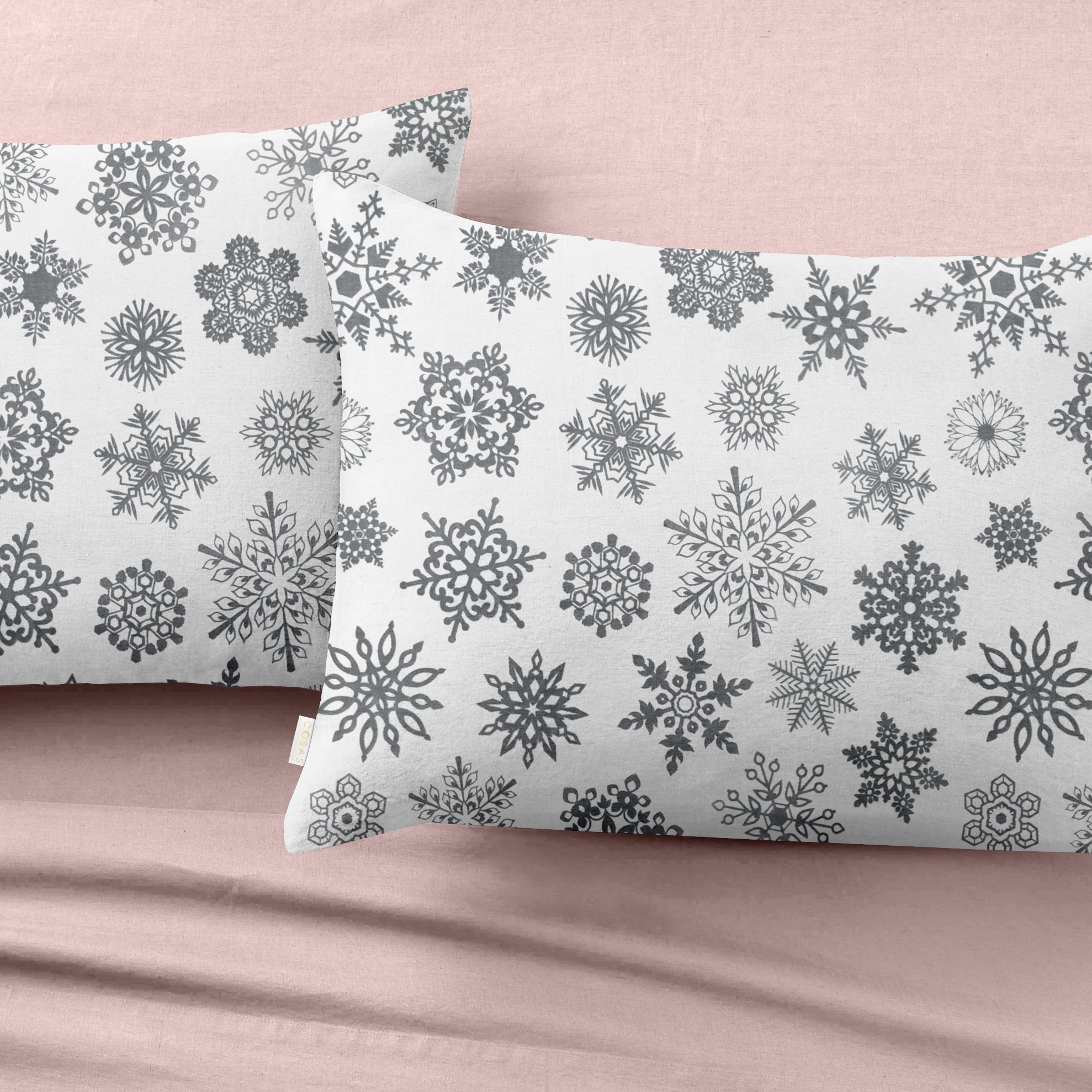 

Комплект постельного белья Cosas Ranfors Rose Snowflakes Grey 200х220