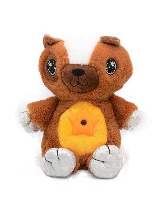 

Детский ночник светильник проектор звездного неба и мягкая игрушка 3в1 Star Bellу Dream Lites Puppy Мишка Коричневый