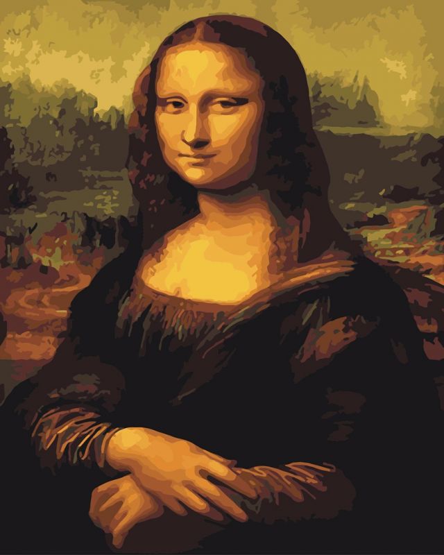 

Мона Лиза. Набор для рисования без коробки. Brushme 40x50
