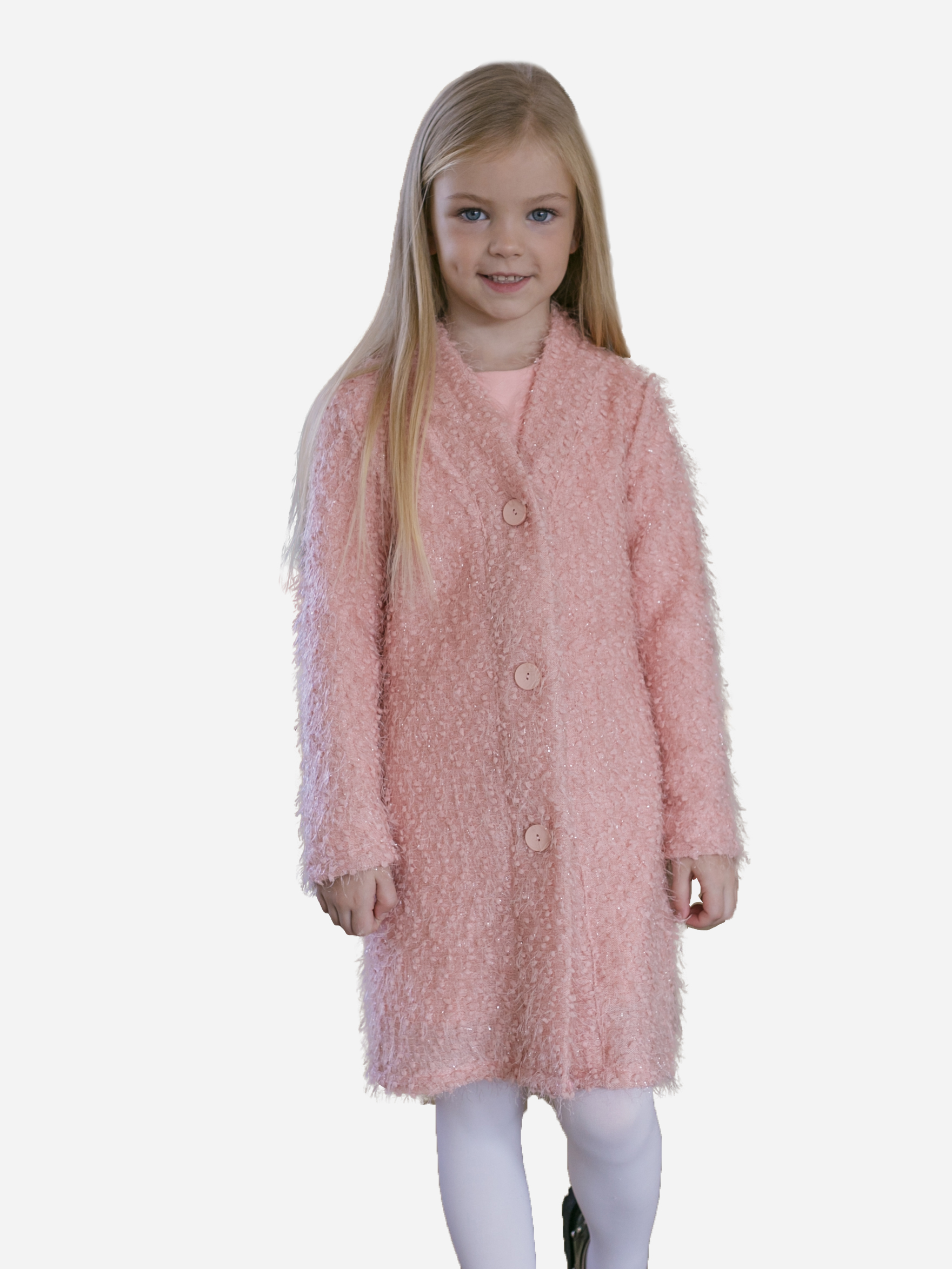 

Платье с длинными рукавами + кардиган Tair kids ПЛ 120 116 см Пудра