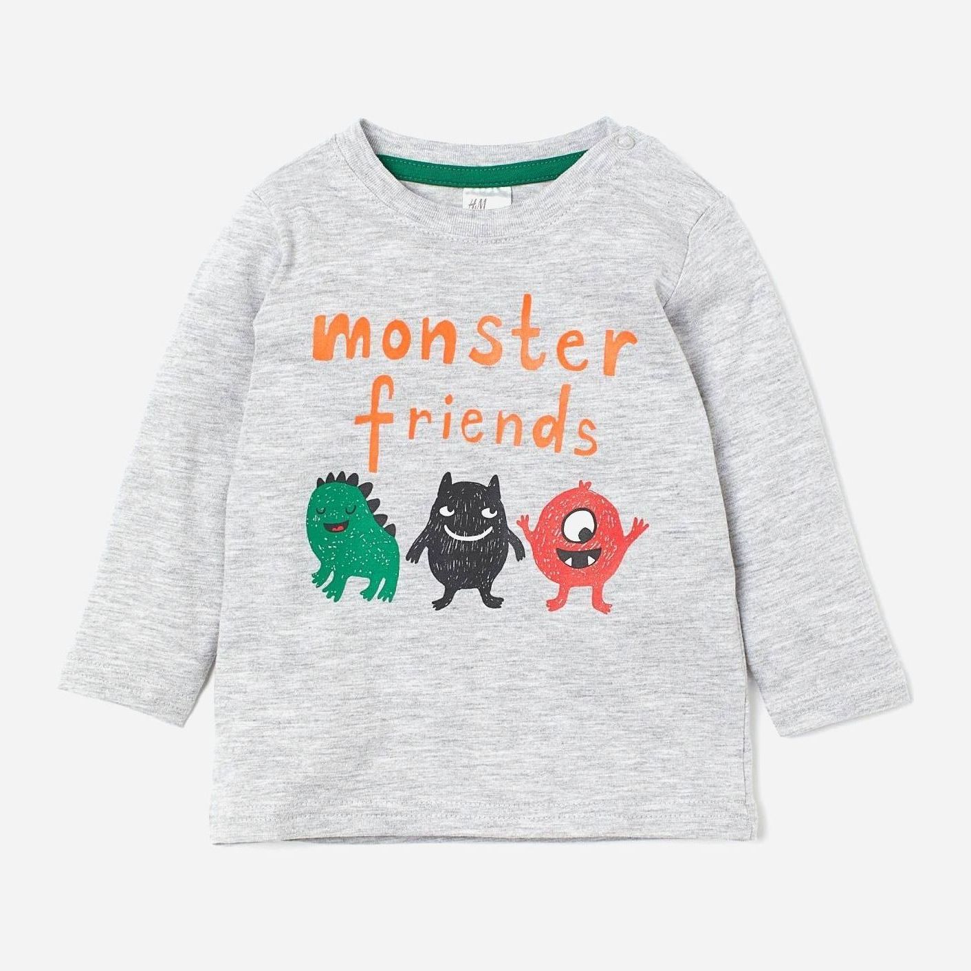 

Футболка с длинными рукавами H&M 12-0767283 001 92 см Серая (СА2000001896037)