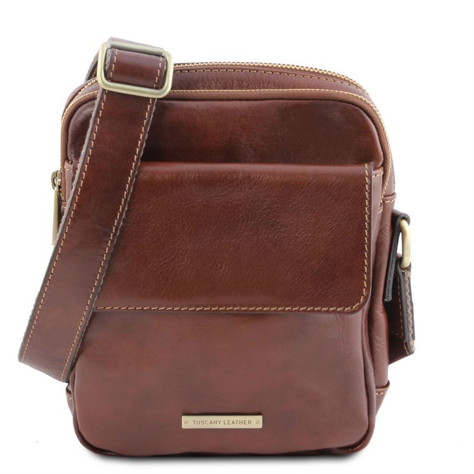 

Сумка мужская кожаная через плечо LARRY TL141915 TUSCANY LEATHER коричневая