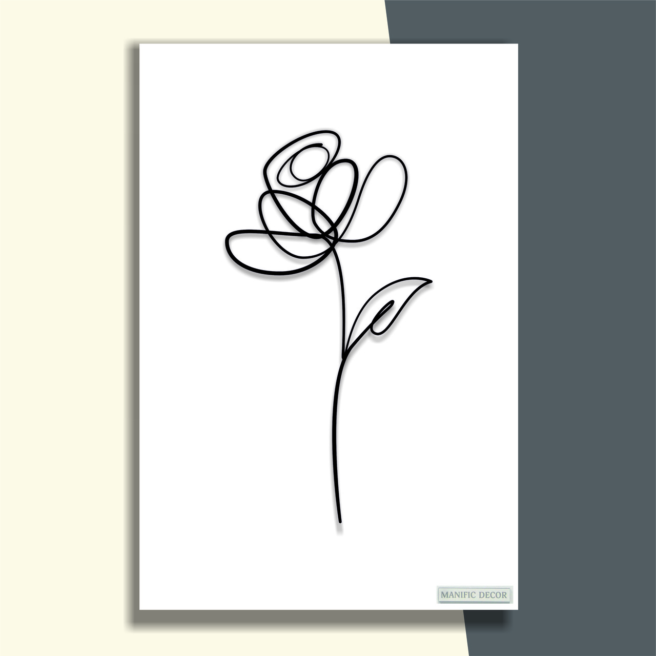 

Картина интерьерная абстрактная настенная арт панно на холсте Manific Decor Wall Art Flower / Цветок 70*90 см