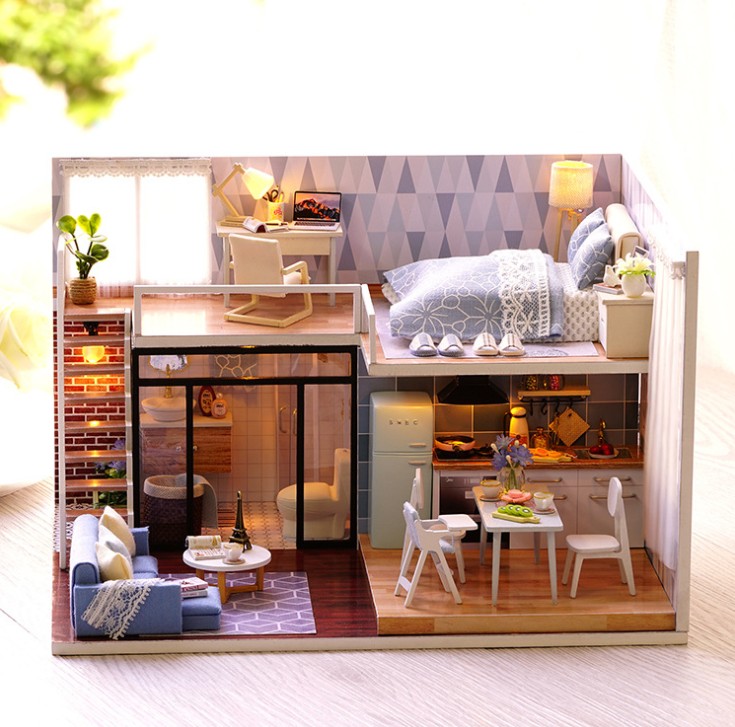 

Интерьерный конструктор DIY House Roombox Хай-тек