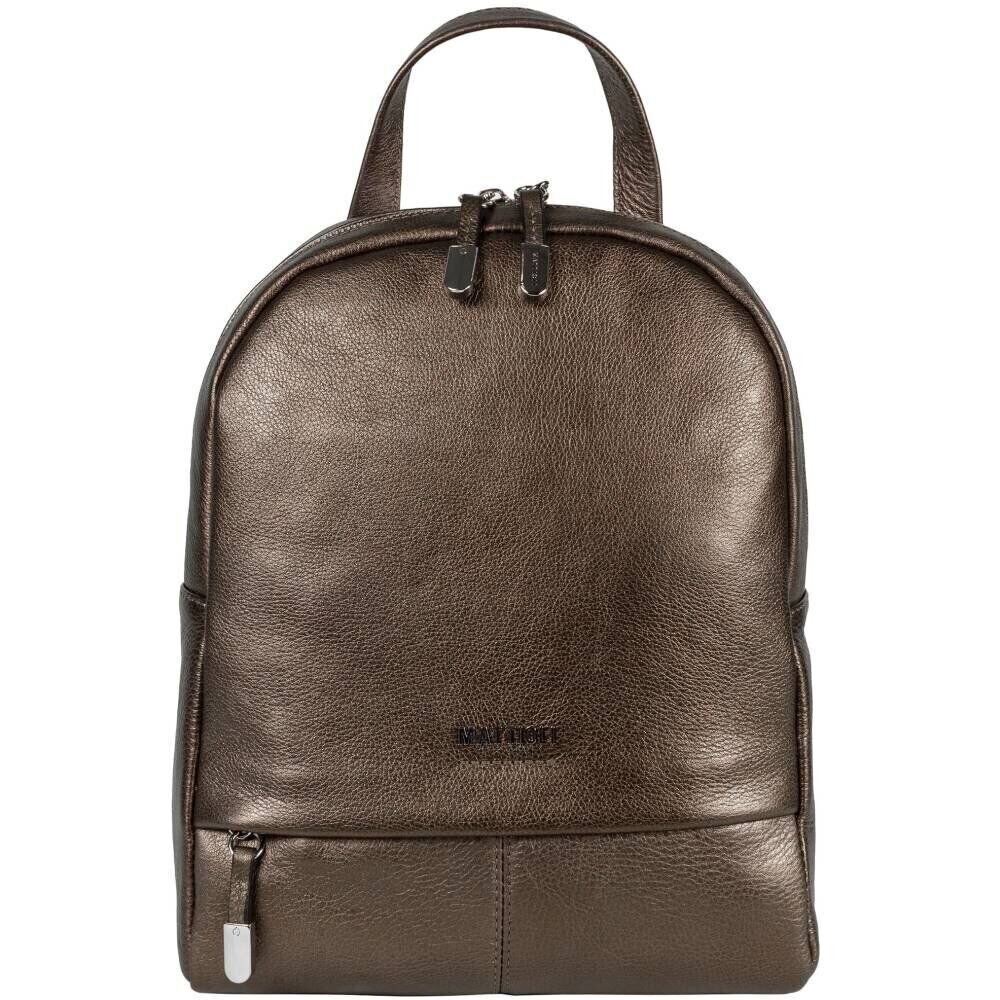 

Женский рюкзак из натуральной мягкой кожи Mattioli 251-13C бронзовый