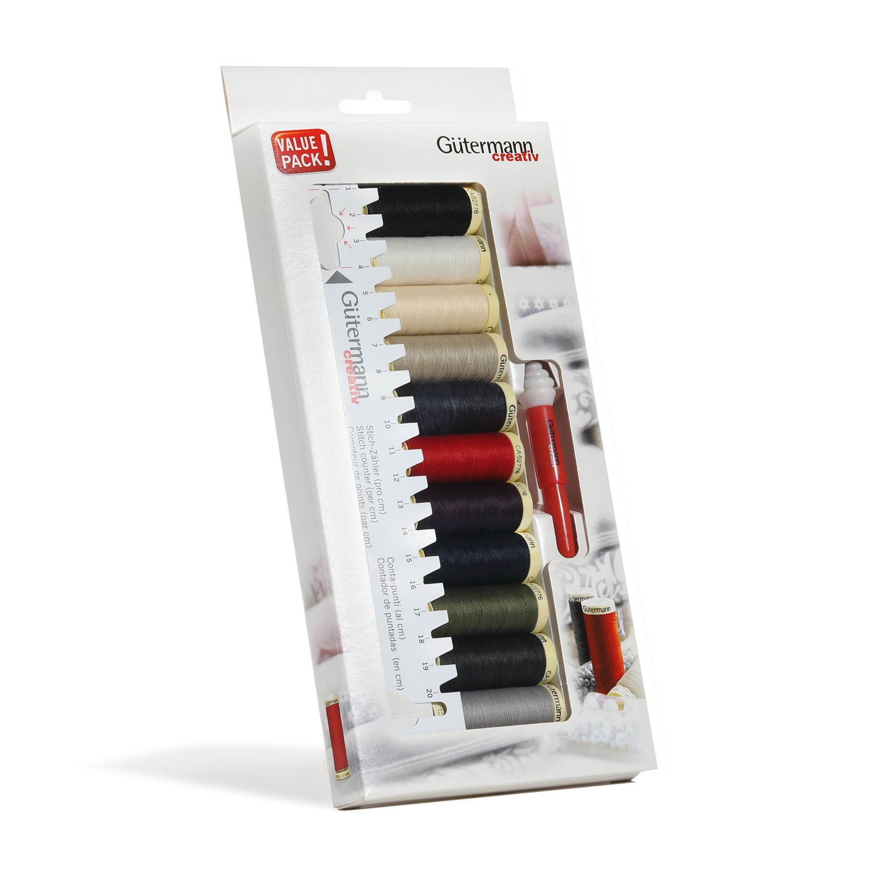 

Набор швейных ниток Sew All с линейкой и мини-вспарывателем, Gutermann 734578